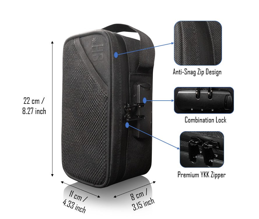 Smell Proof Lockable Case