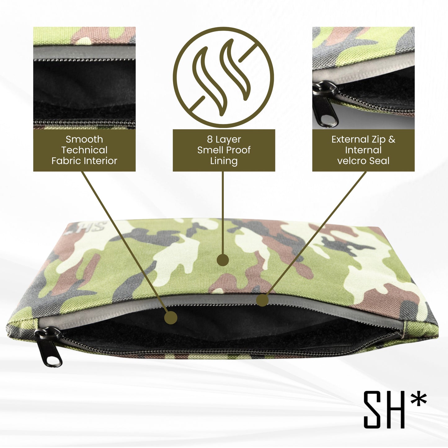 Smell Proof Pouch - Camo