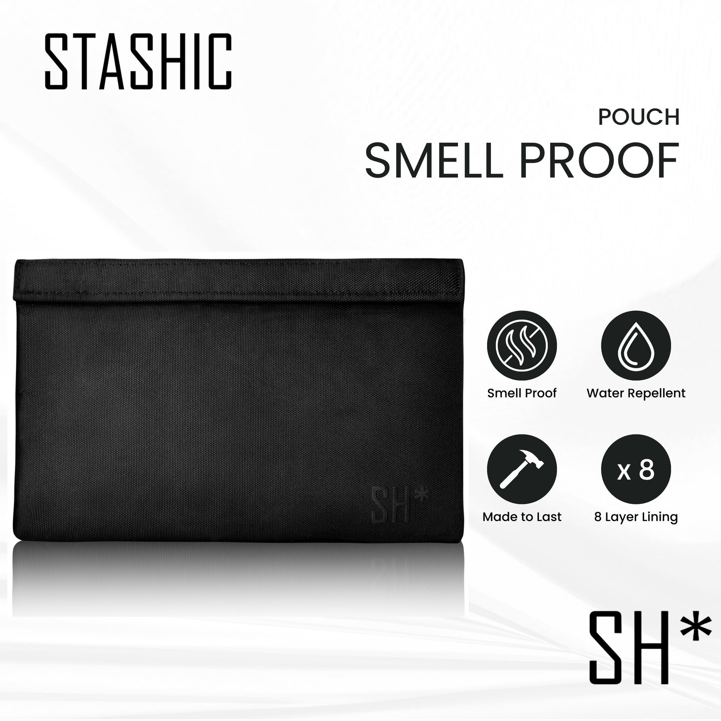 Smell Proof Pouch - Double velcro