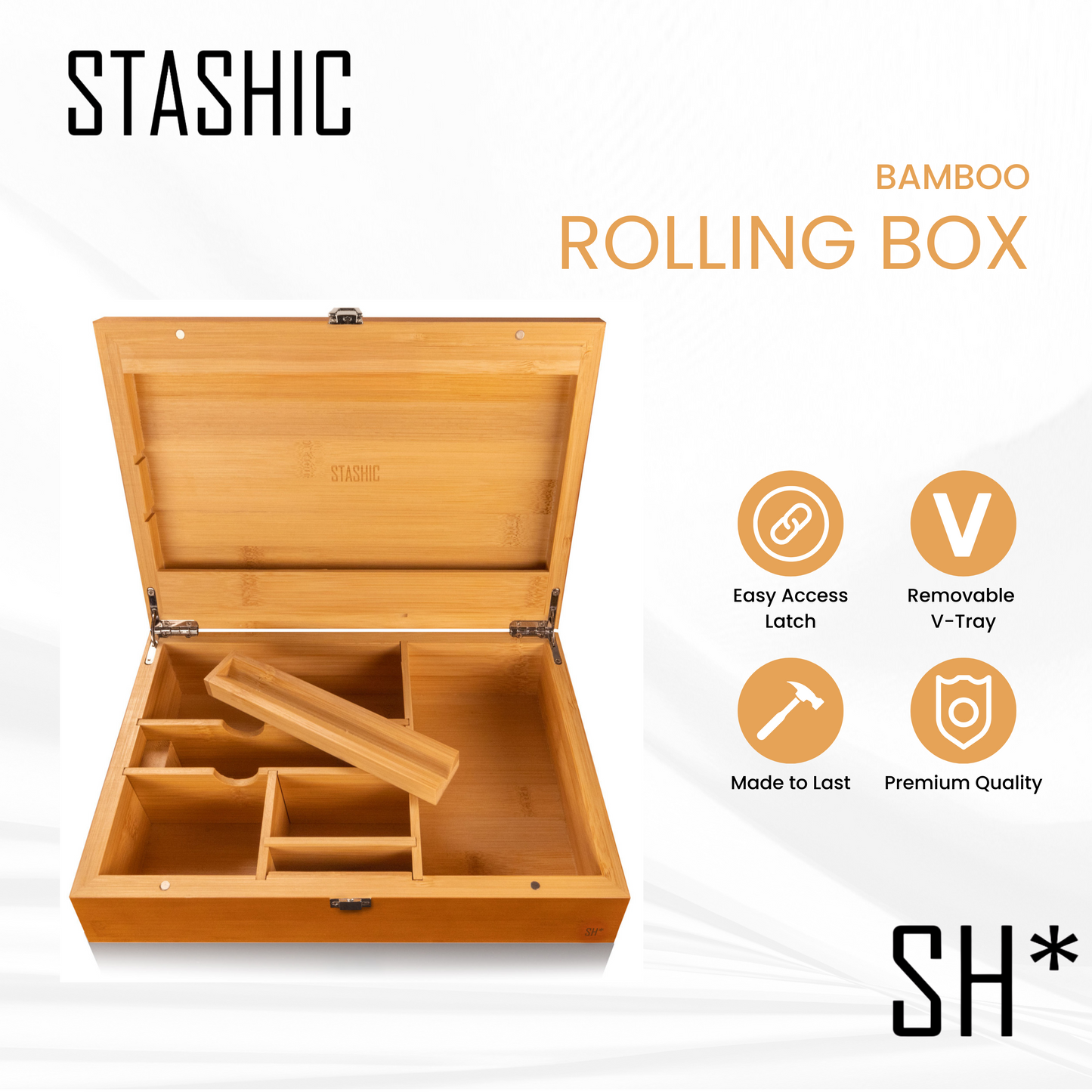 Bamboo Rolling Box