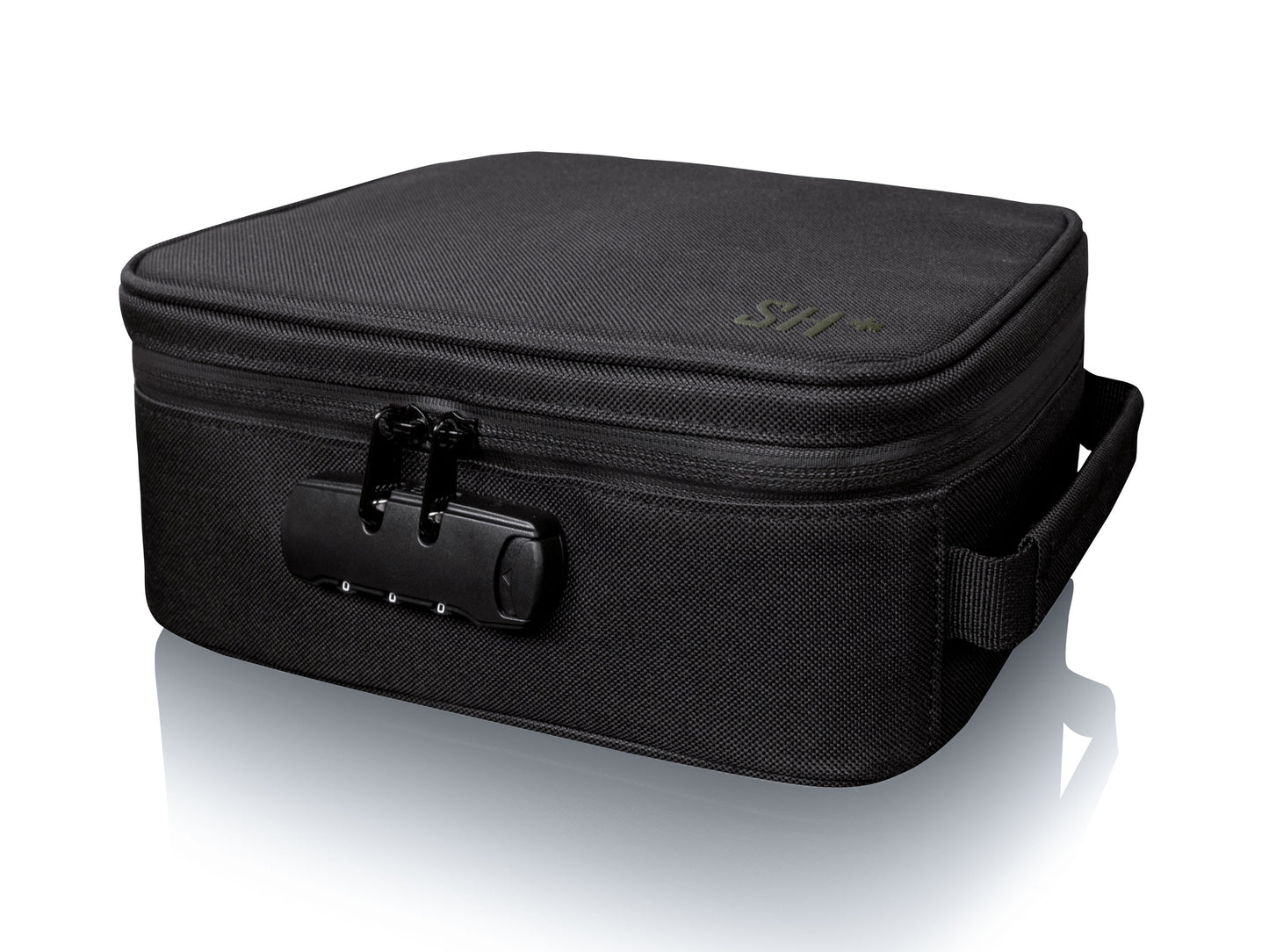 Smell Proof Large Lockable Case - Green Logo