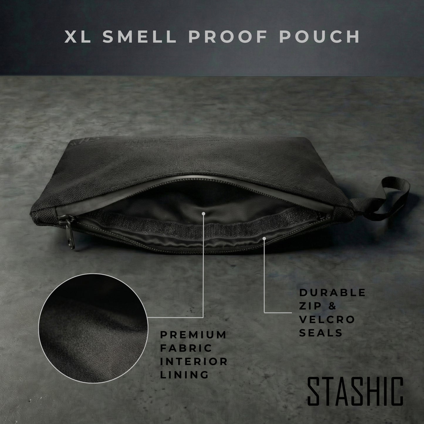 Smell Proof Large Pouch + Tubes