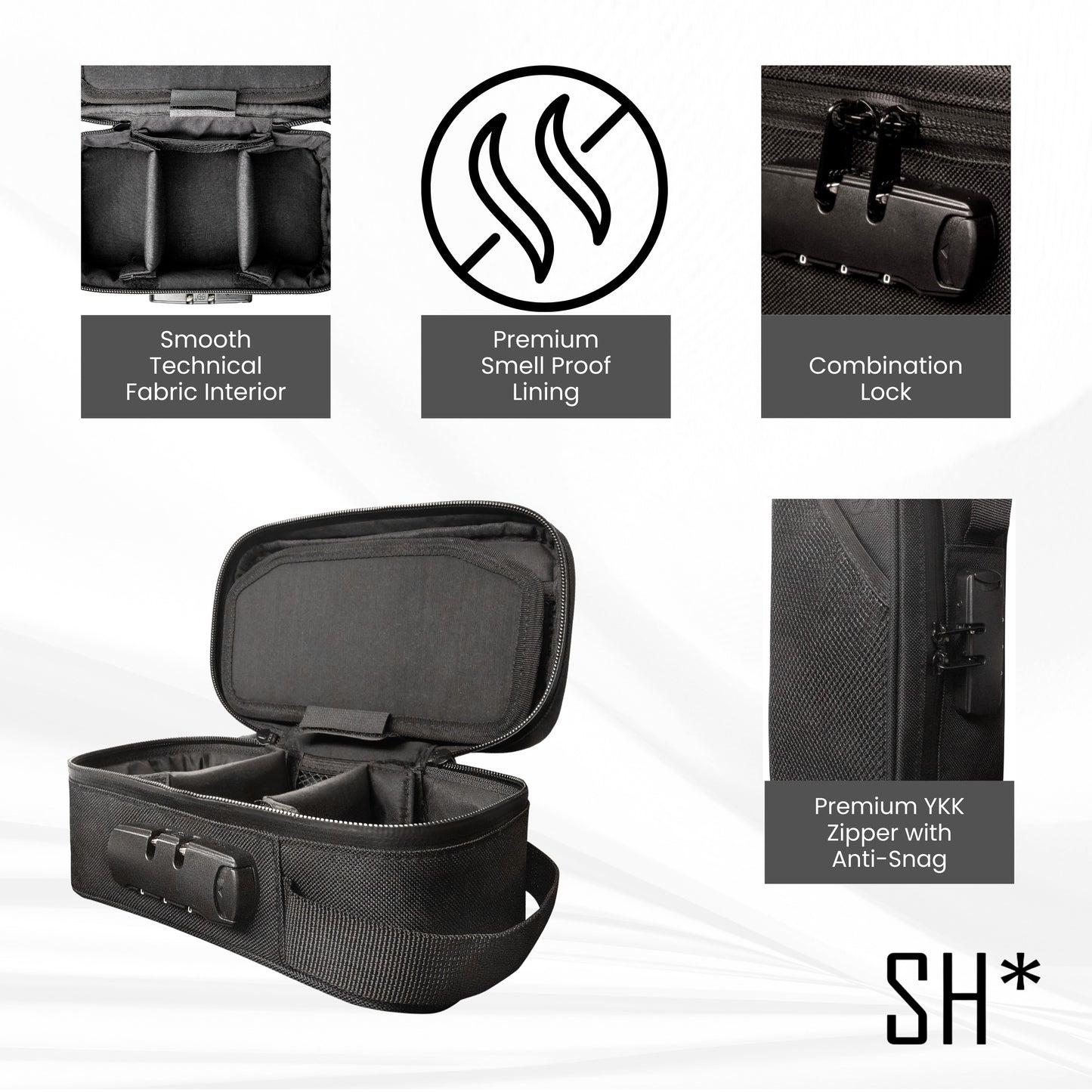 Smell Proof Lockable Case