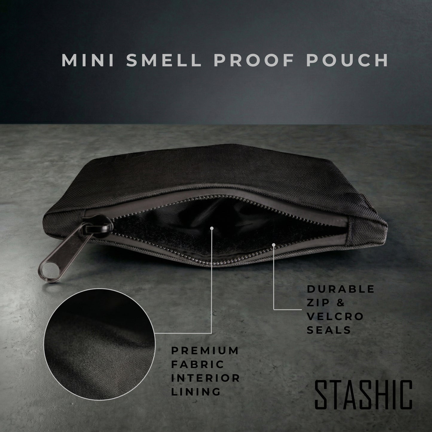 Smell Proof Mini Pouch + Tubes