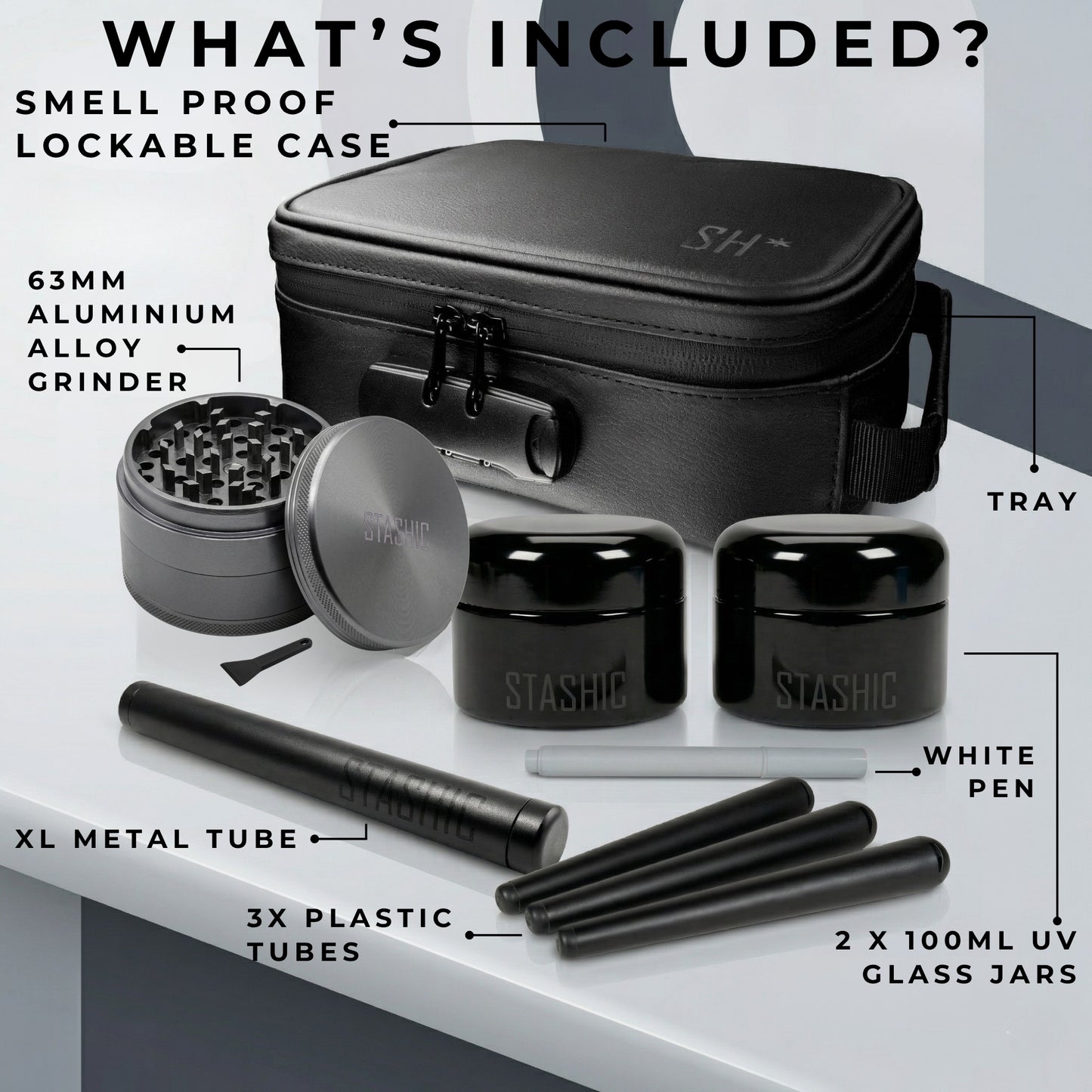 Elite Smell Proof Bag Bundle - Lockable Case - Ultimate Kit