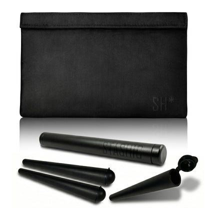 Smell Proof Pouch - Double velcro + Tubes