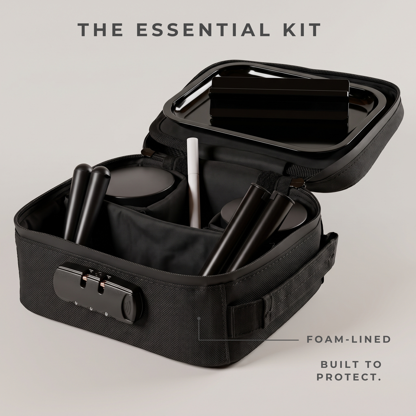 Essential Smell Proof Bag Bundle - Lockable Case Kit