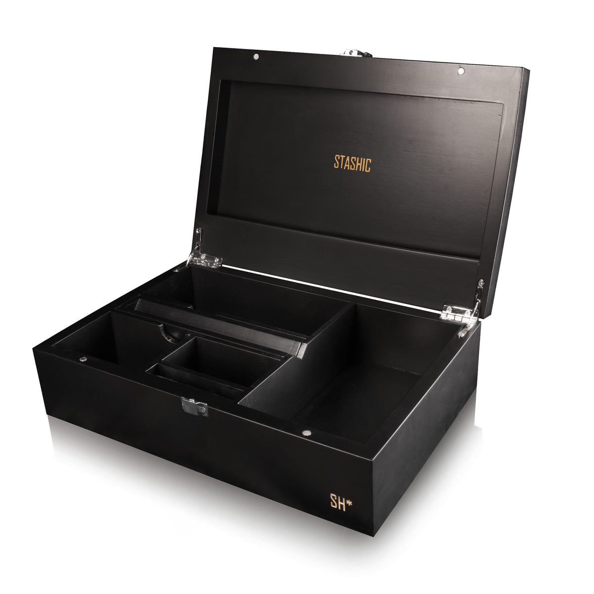 Bamboo Rolling Box - Black