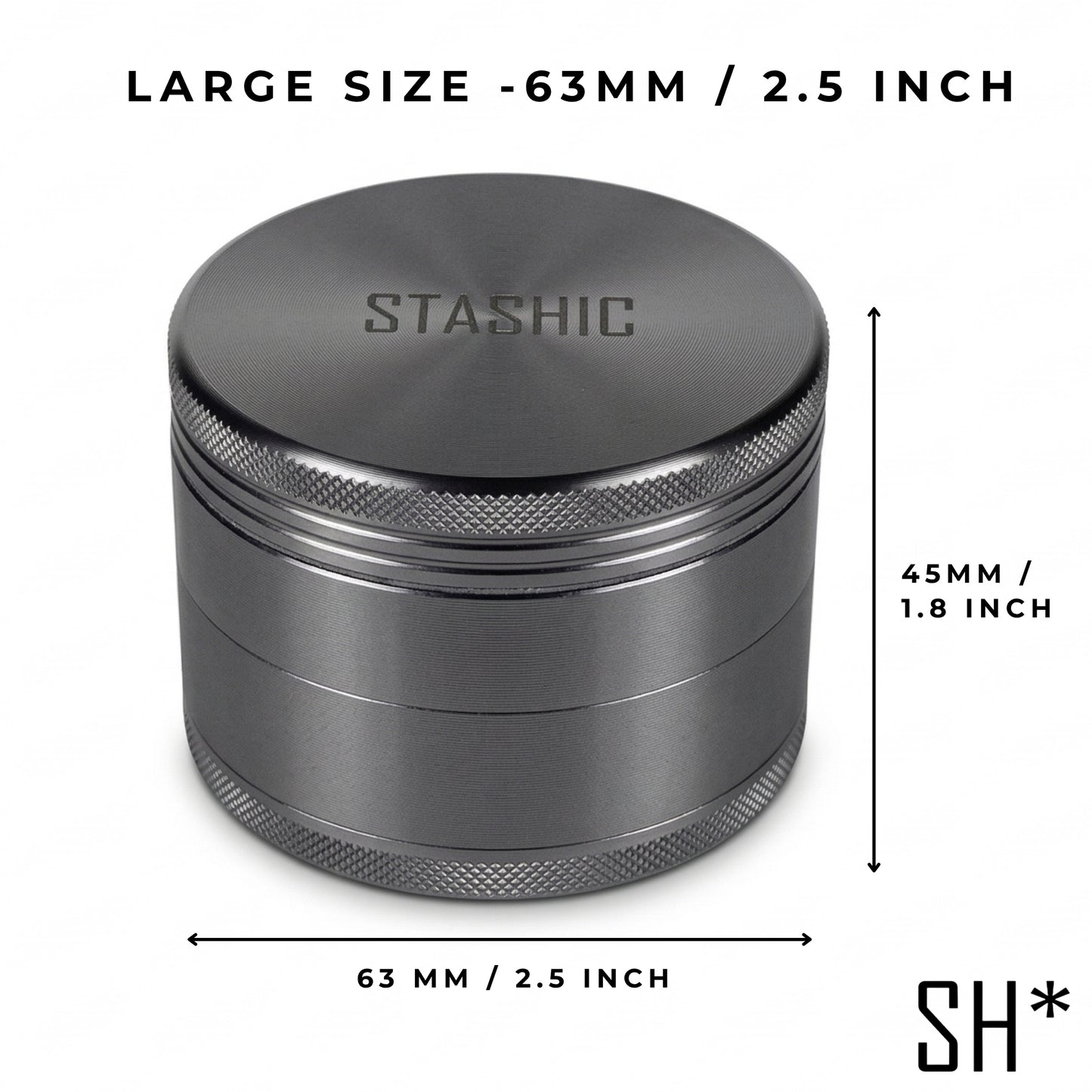 63mm 4 Part Grinder
