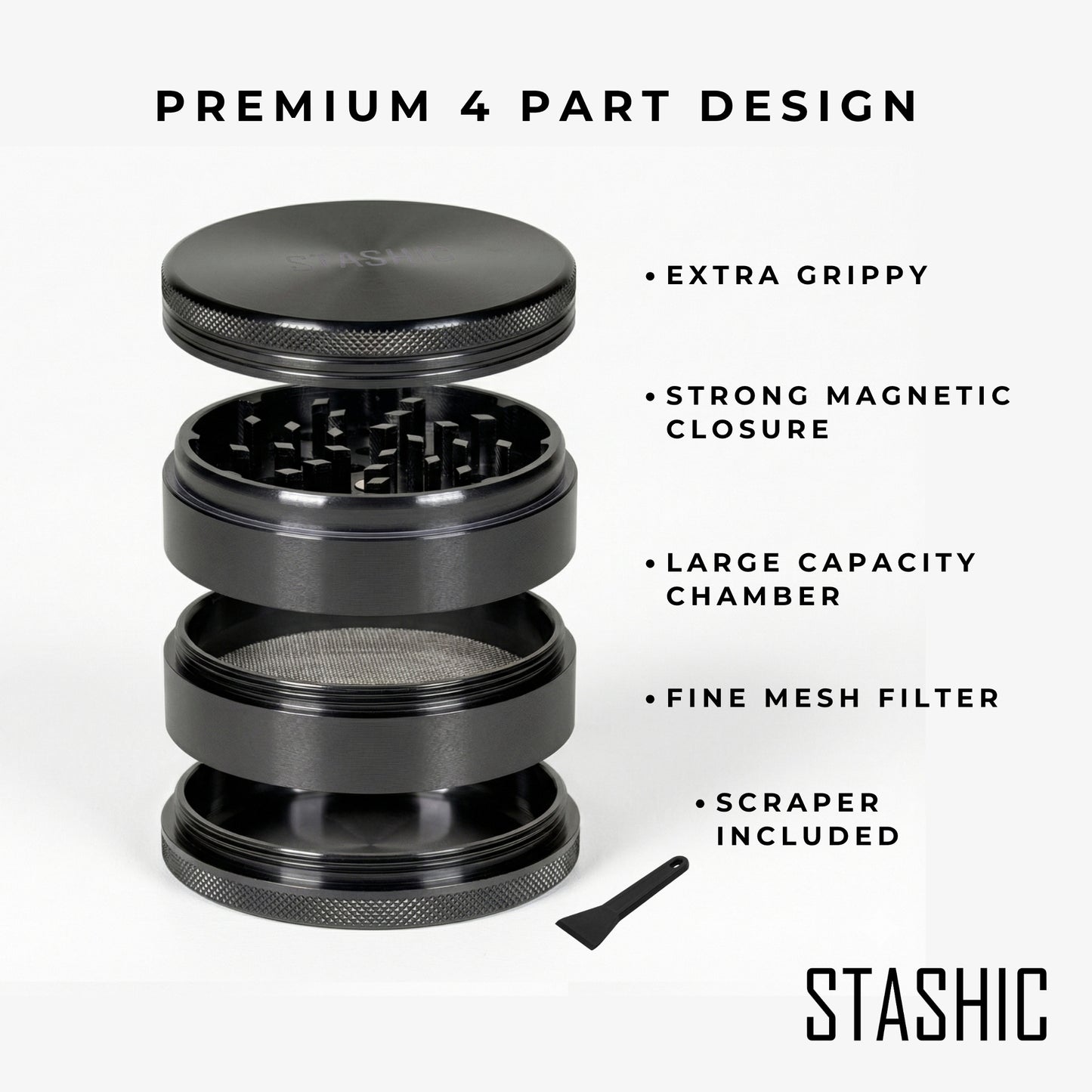 63mm 4 Part Grinder