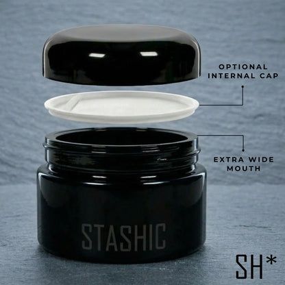 2x 100ml UV Glass Jar