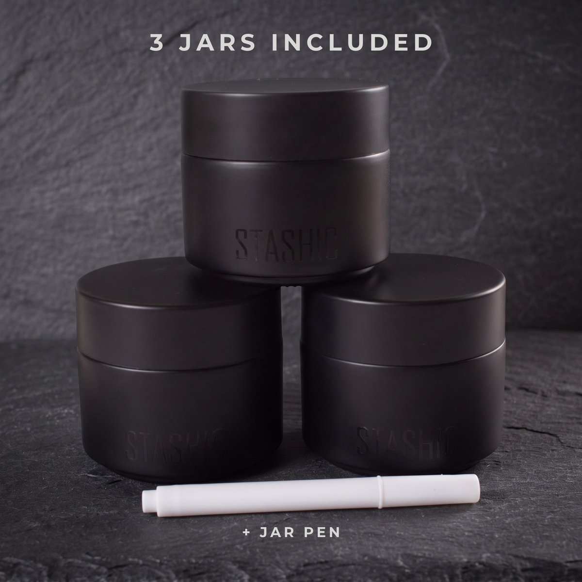 3× 100ml Glass Jar